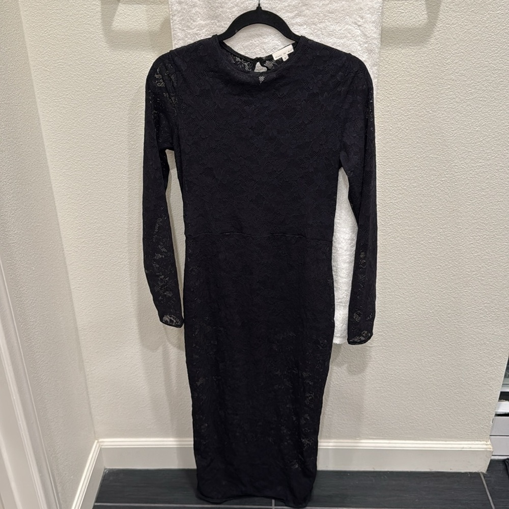 FLEUR DU MAL lace black dress